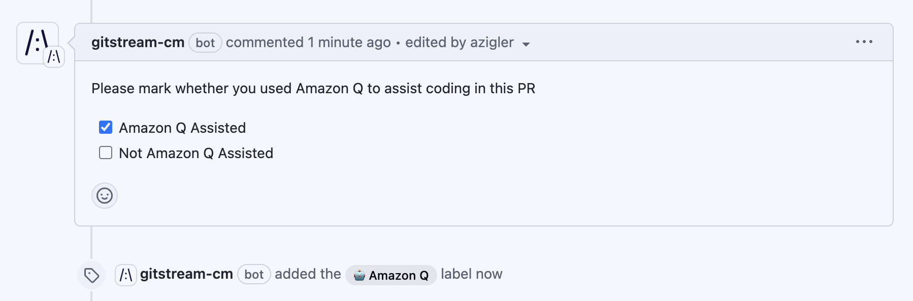 Label Amazon Q by Prompt