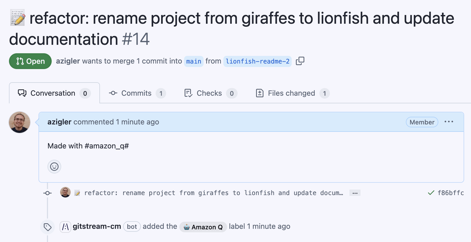 Label Amazon Q by Tag