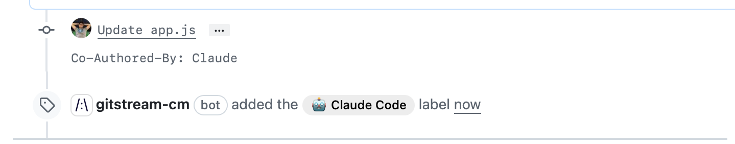 Label Claude Code by Co-author