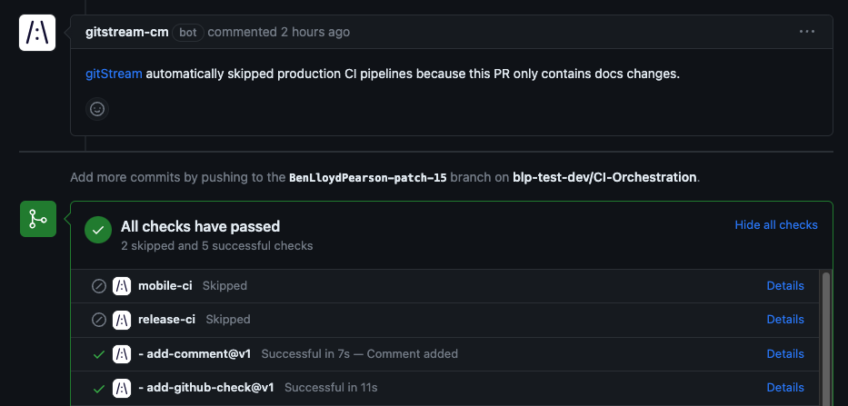 Automatically Skip GitHub Actions