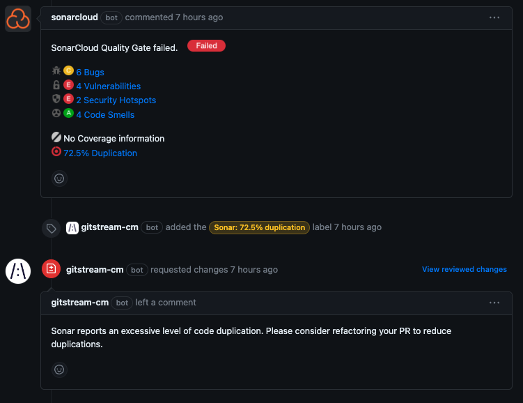 Review Sonar Duplications