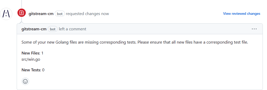 Review Missing Golang Tests