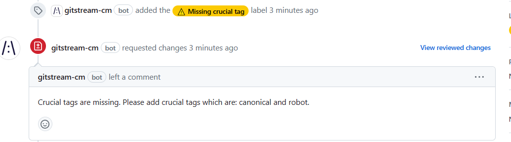 Flag Missing HTML Tags