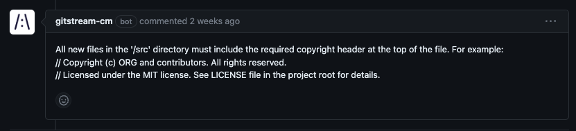 Enforce Copyright Headers