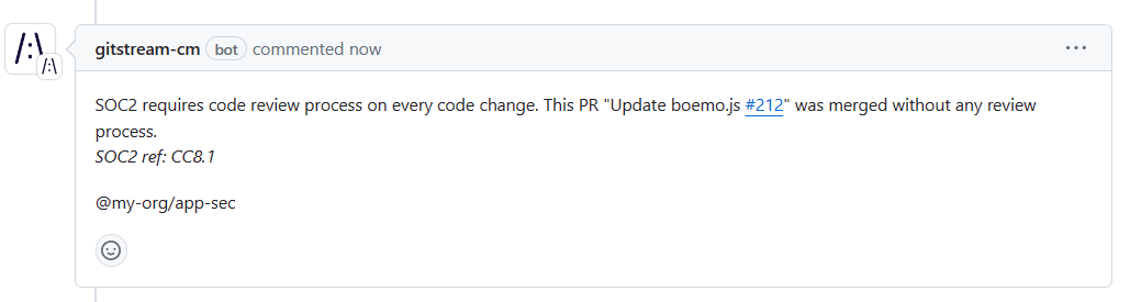 Flag Code That's Merged Without Review