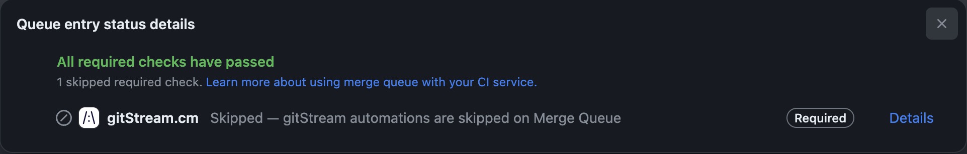 gitStream with Merge Queue